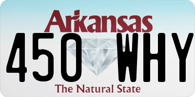 AR license plate 450WHY