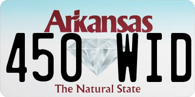 AR license plate 450WID