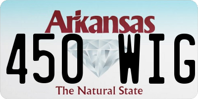 AR license plate 450WIG