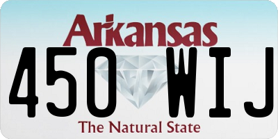 AR license plate 450WIJ