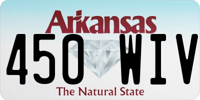 AR license plate 450WIV