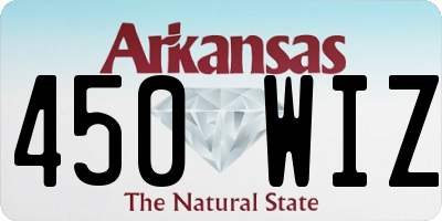 AR license plate 450WIZ