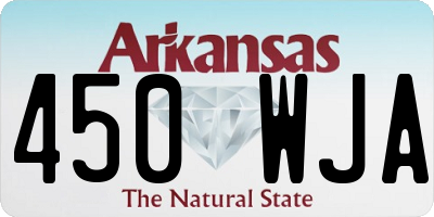 AR license plate 450WJA