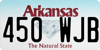 AR license plate 450WJB