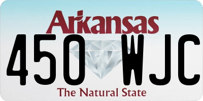 AR license plate 450WJC