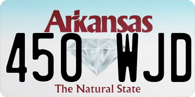 AR license plate 450WJD