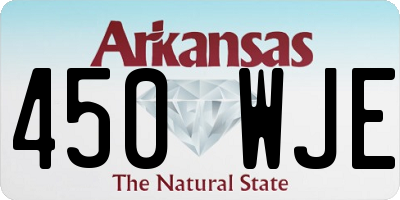 AR license plate 450WJE