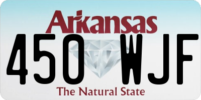 AR license plate 450WJF