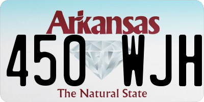 AR license plate 450WJH