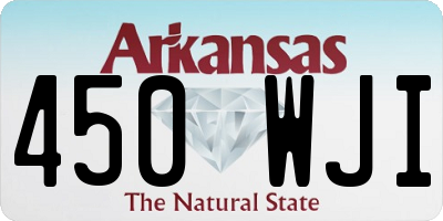 AR license plate 450WJI