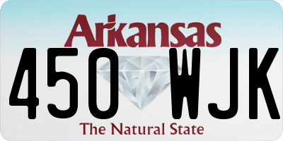 AR license plate 450WJK