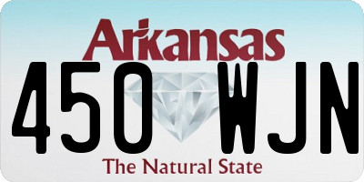 AR license plate 450WJN