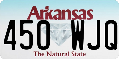 AR license plate 450WJQ
