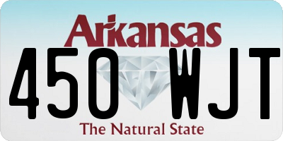 AR license plate 450WJT