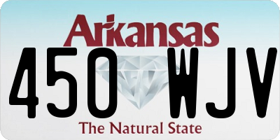 AR license plate 450WJV
