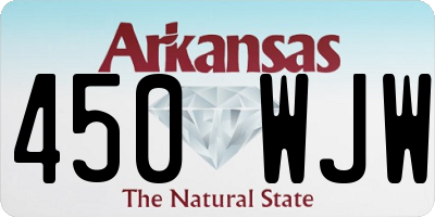 AR license plate 450WJW