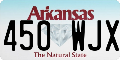 AR license plate 450WJX