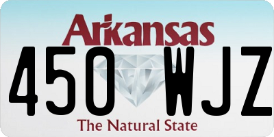 AR license plate 450WJZ