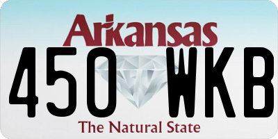 AR license plate 450WKB