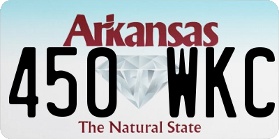 AR license plate 450WKC