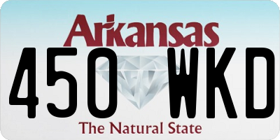 AR license plate 450WKD