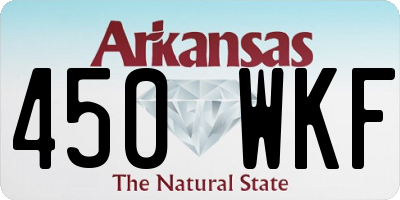 AR license plate 450WKF