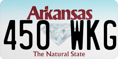 AR license plate 450WKG