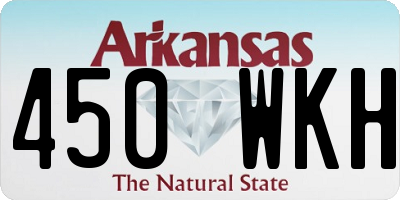 AR license plate 450WKH