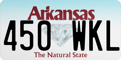 AR license plate 450WKL