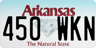 AR license plate 450WKN
