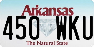 AR license plate 450WKU