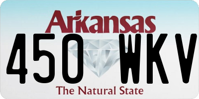 AR license plate 450WKV