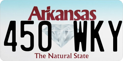 AR license plate 450WKY