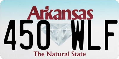 AR license plate 450WLF