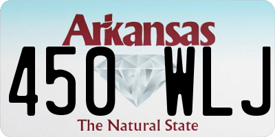 AR license plate 450WLJ