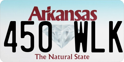 AR license plate 450WLK