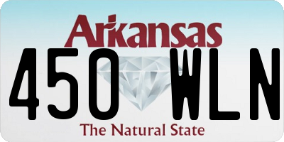 AR license plate 450WLN