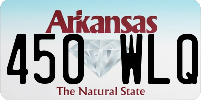 AR license plate 450WLQ