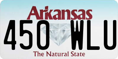 AR license plate 450WLU