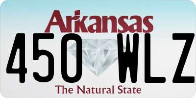AR license plate 450WLZ