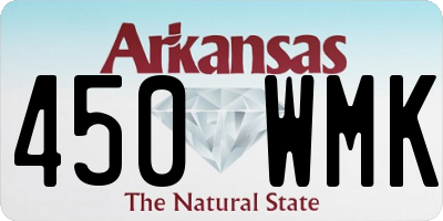 AR license plate 450WMK