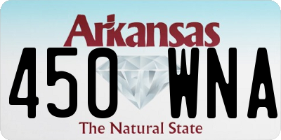 AR license plate 450WNA
