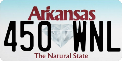 AR license plate 450WNL