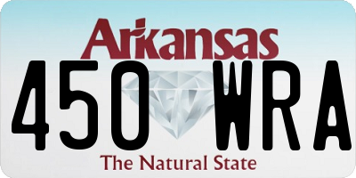 AR license plate 450WRA