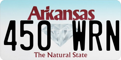 AR license plate 450WRN