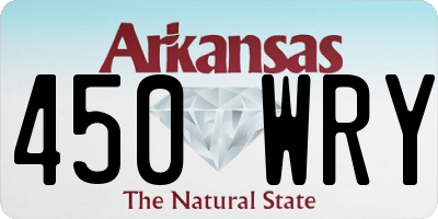 AR license plate 450WRY