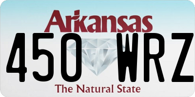 AR license plate 450WRZ