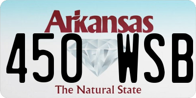 AR license plate 450WSB