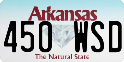 AR license plate 450WSD