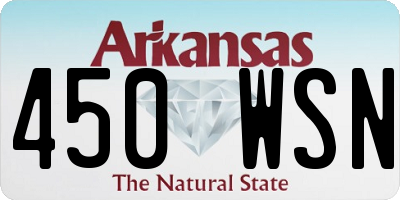 AR license plate 450WSN